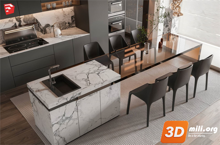 Kitchen island Skp Files